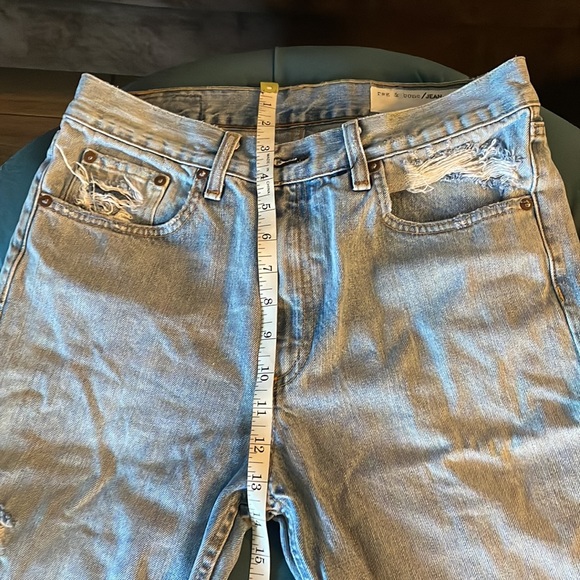 Rag & bone long cuttoff Bermuda jean shorts - Picture 6 of 8